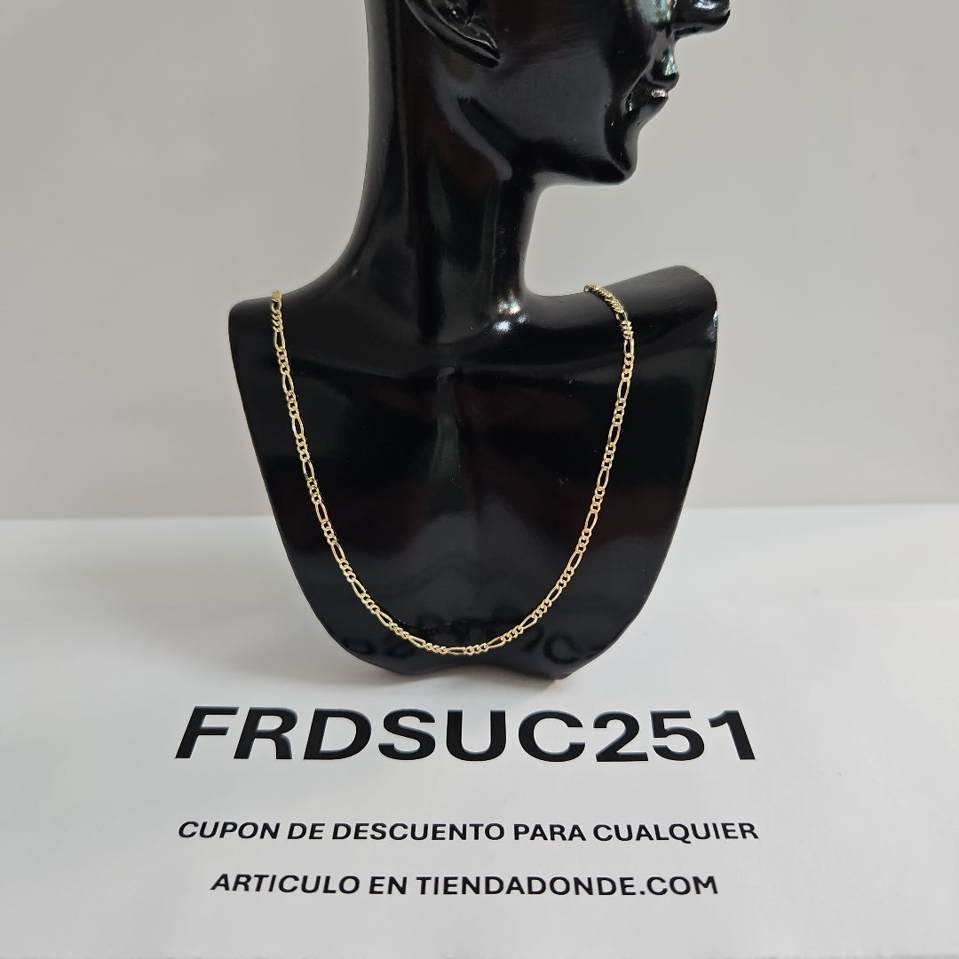 CADENAS TEJIDO 3X1 ORO 14K 55 CM 2.7 GR (NUEVO)