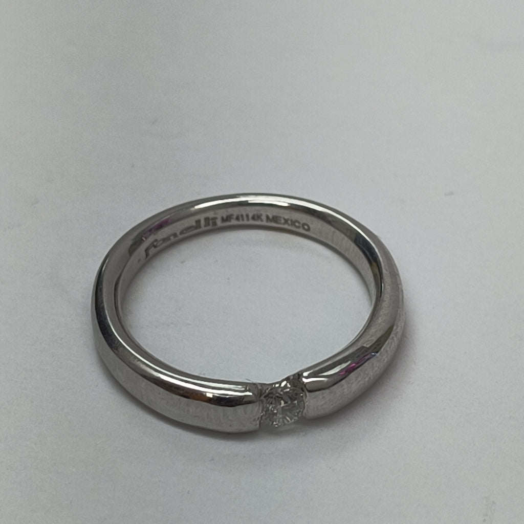 ANILLITO ORO, ORO BLANCO 14 K 3.8 GRMS (SEMINUEVO)
