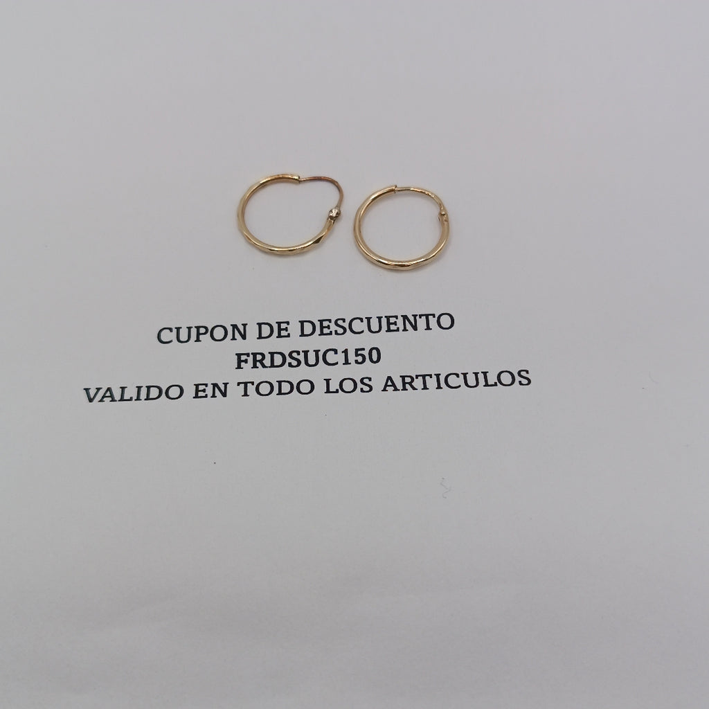 ARRACADAS PAR ORO 10 K 0.7 GRMS (SEMINUEVO)