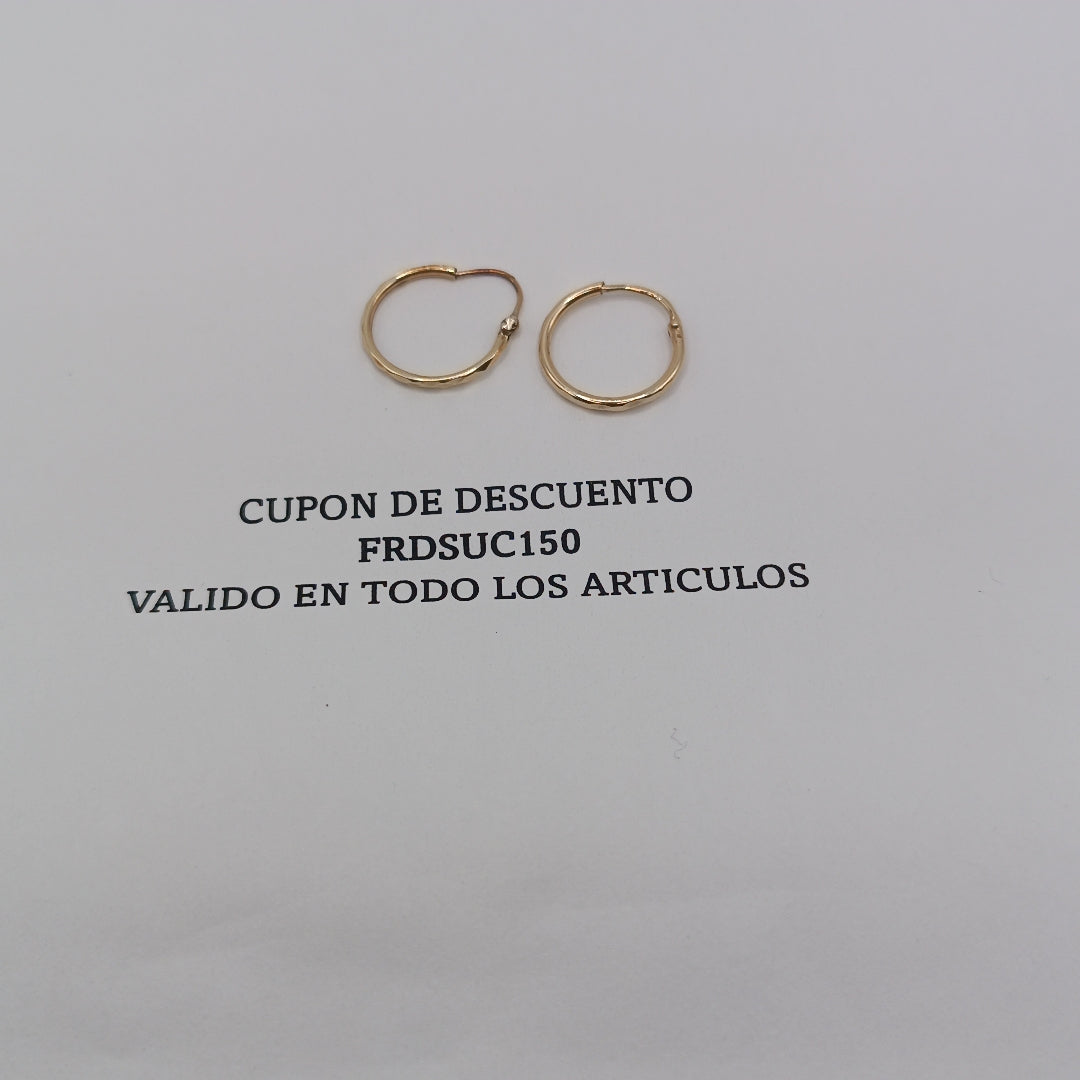 ARRACADAS PAR ORO 10 K 0.7 GRMS (SEMINUEVO)