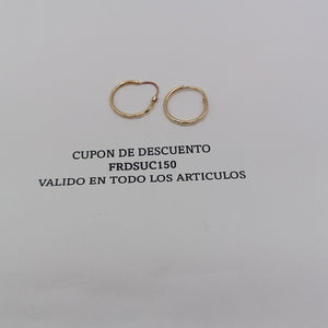 ARRACADAS PAR ORO 10 K 0.7 GRMS (SEMINUEVO)