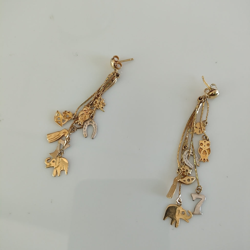 BROQUELES PAR ORO 10 K 4.5 GRMS (SEMINUEVO)