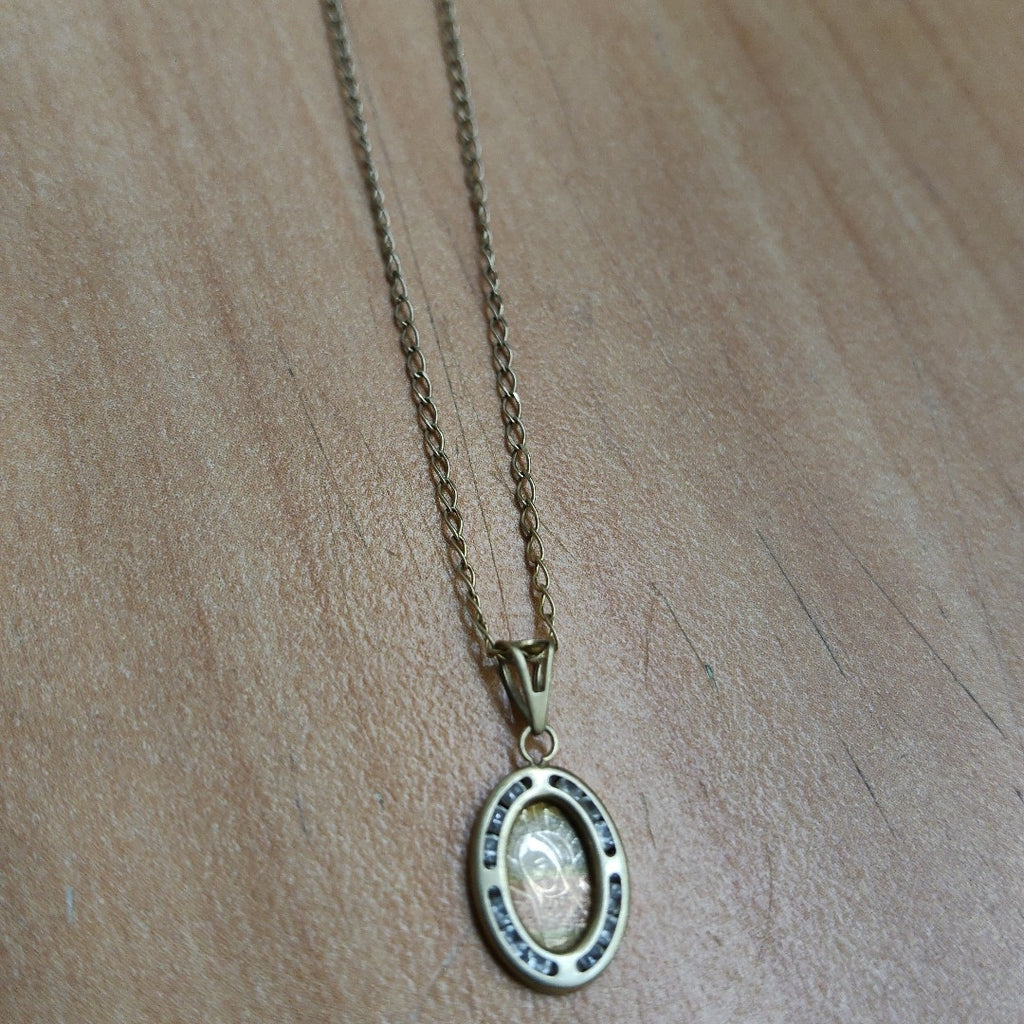 CADENA, MEDALLA RELIGIOSA ORO 10 K 1.5 GRMS (SEMINUEVO)