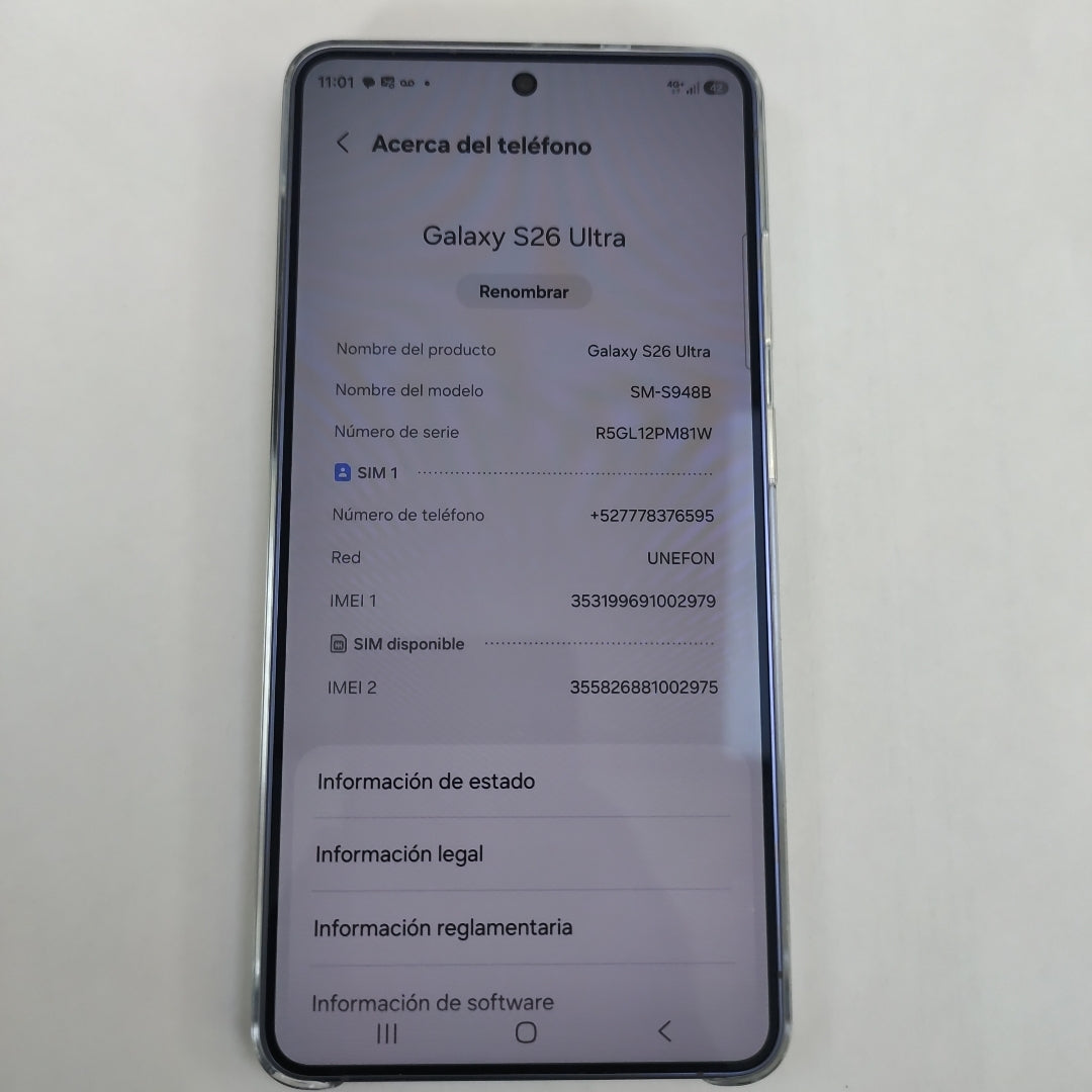 CELULAR SAMSUNG GALAXY S26 ULTRA SM-S948B (2026) 512 GB 12 GB RAM (SEMINUEVO)
