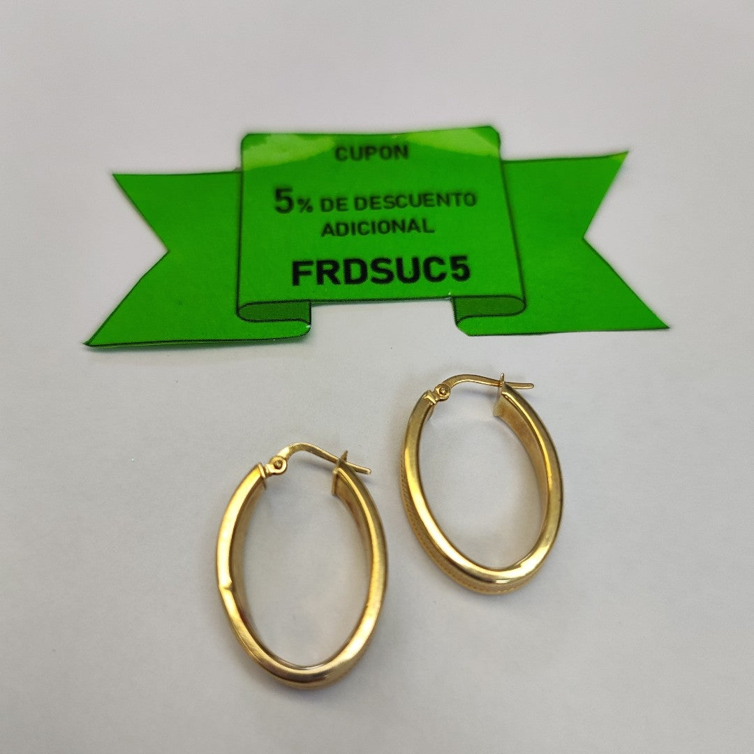 ARRACADAS PAR ORO 14 K 3.4 GRMS (SEMINUEVO)