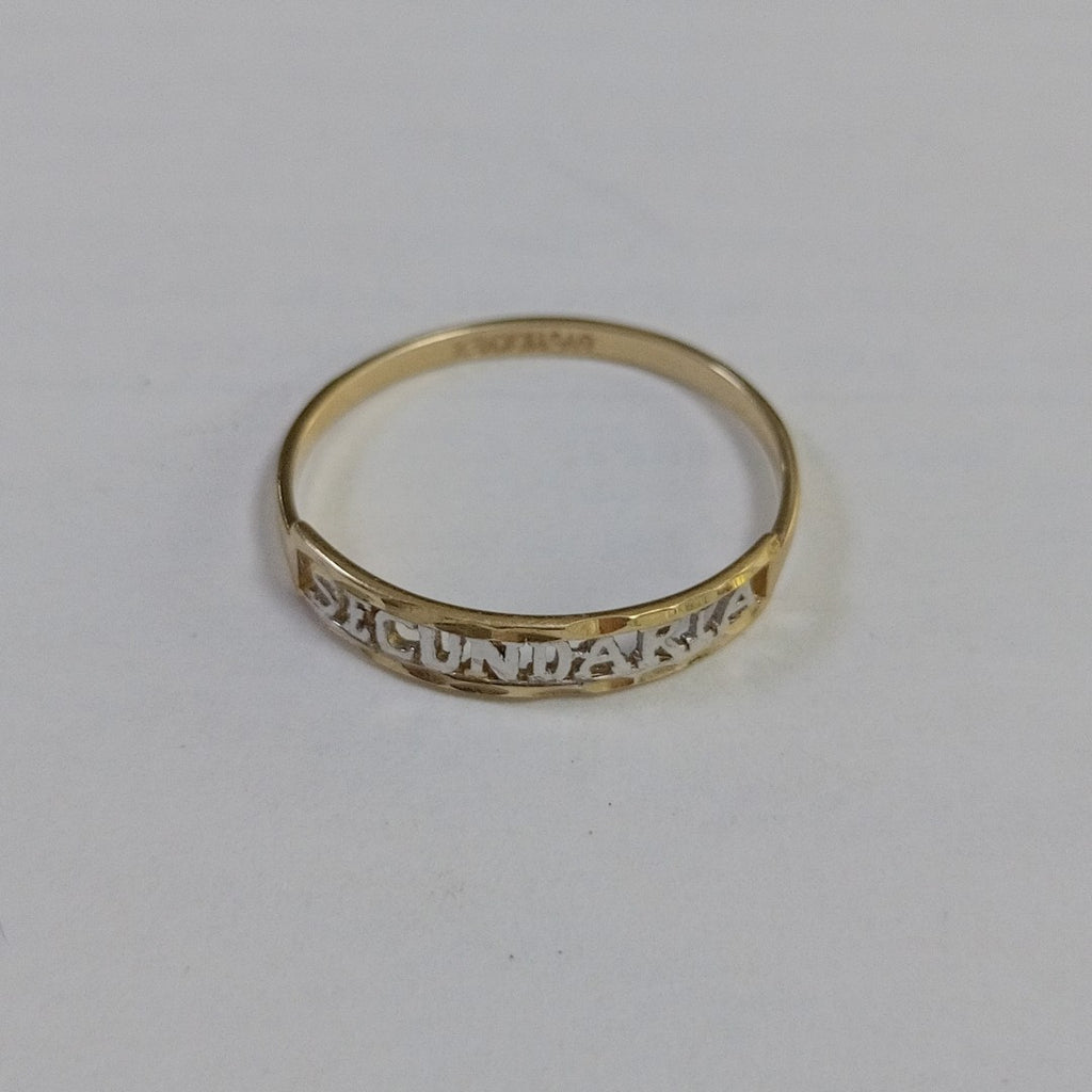ANILLO DE GRADUACIÓN ORO 10 K 0,80 GRMS (SEMINUEVO)