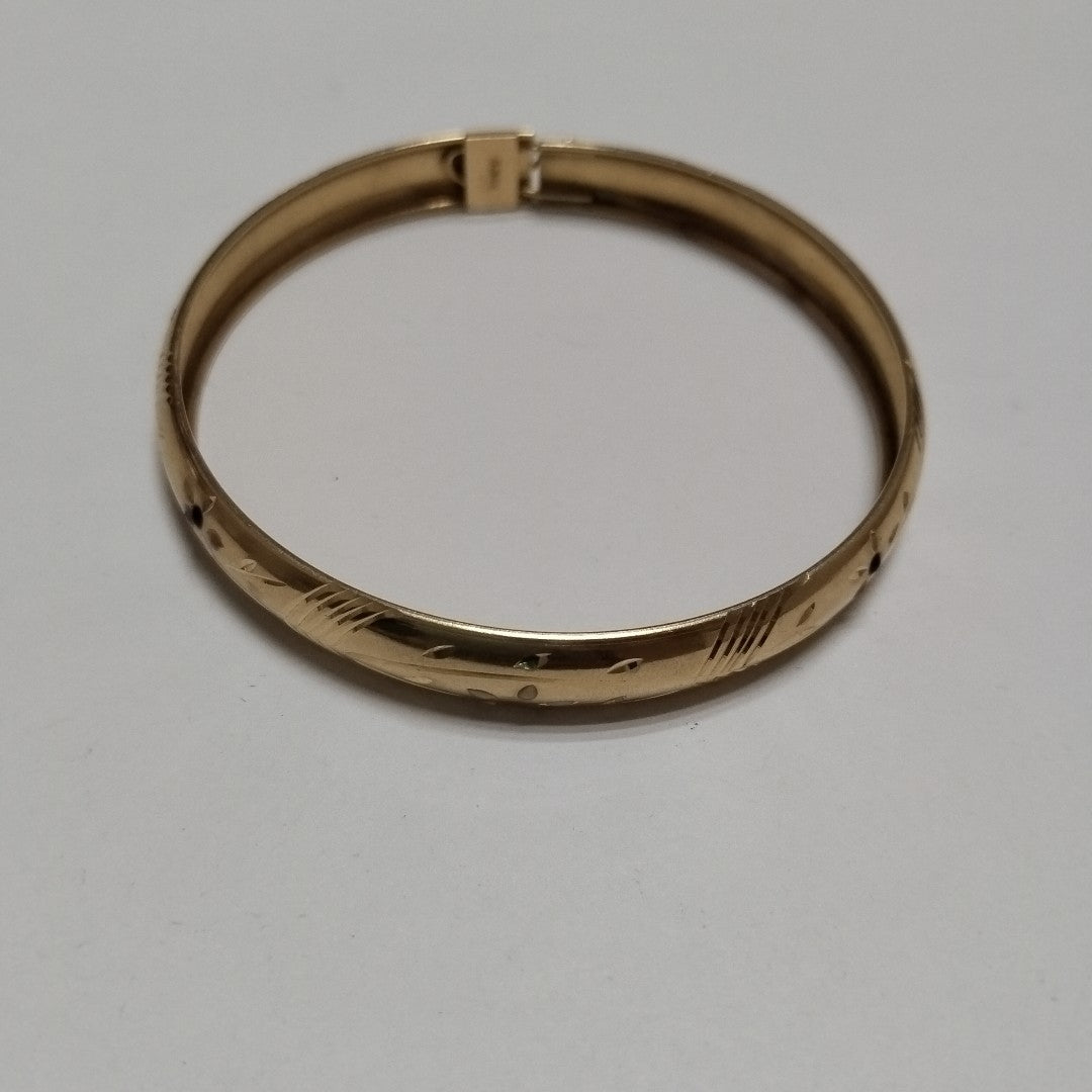 PULSERA RIGIDA ORO 14 K 9.4 GRMS (SEMINUEVO)