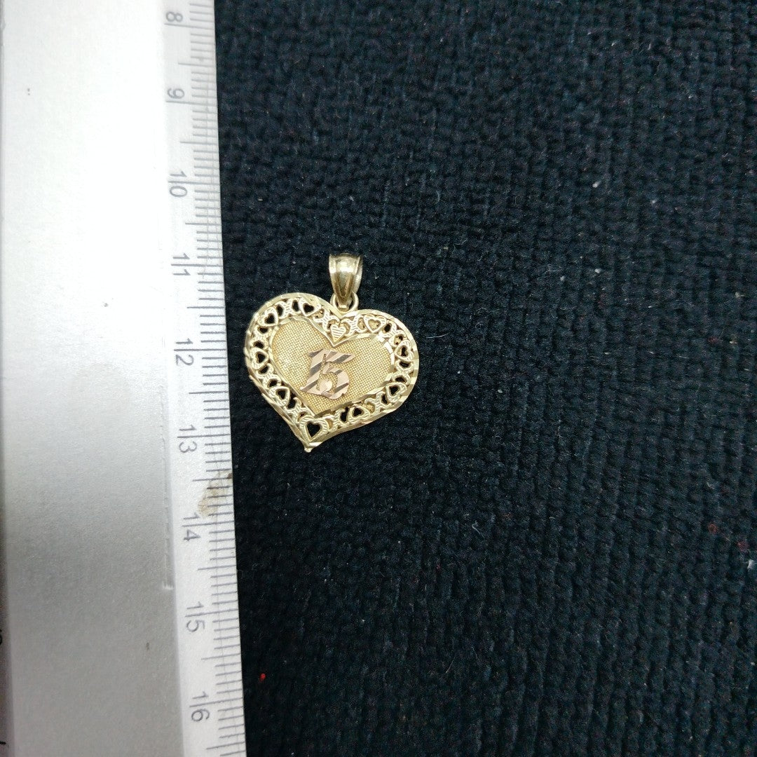 DIJE ORO COMBINADO 10 K 1,90 GRMS (SEMINUEVO)