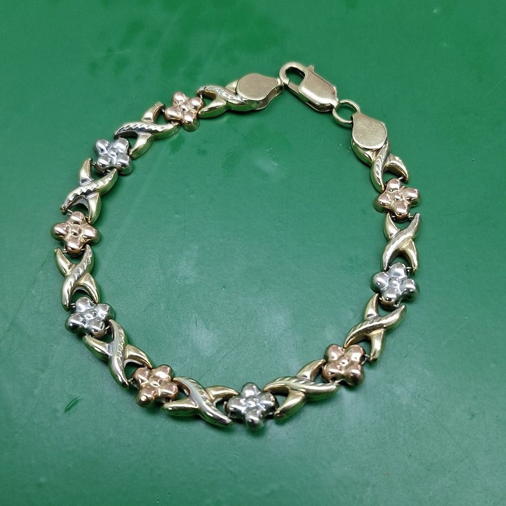 PULSERA ORO COMBINADO 10 K 7 GRMS (SEMINUEVO)