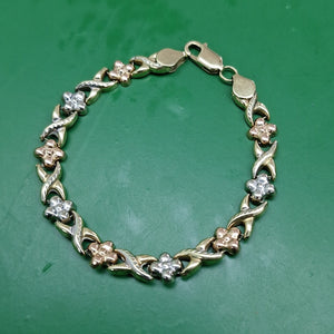 PULSERA ORO COMBINADO 10 K 7 GRMS (SEMINUEVO)