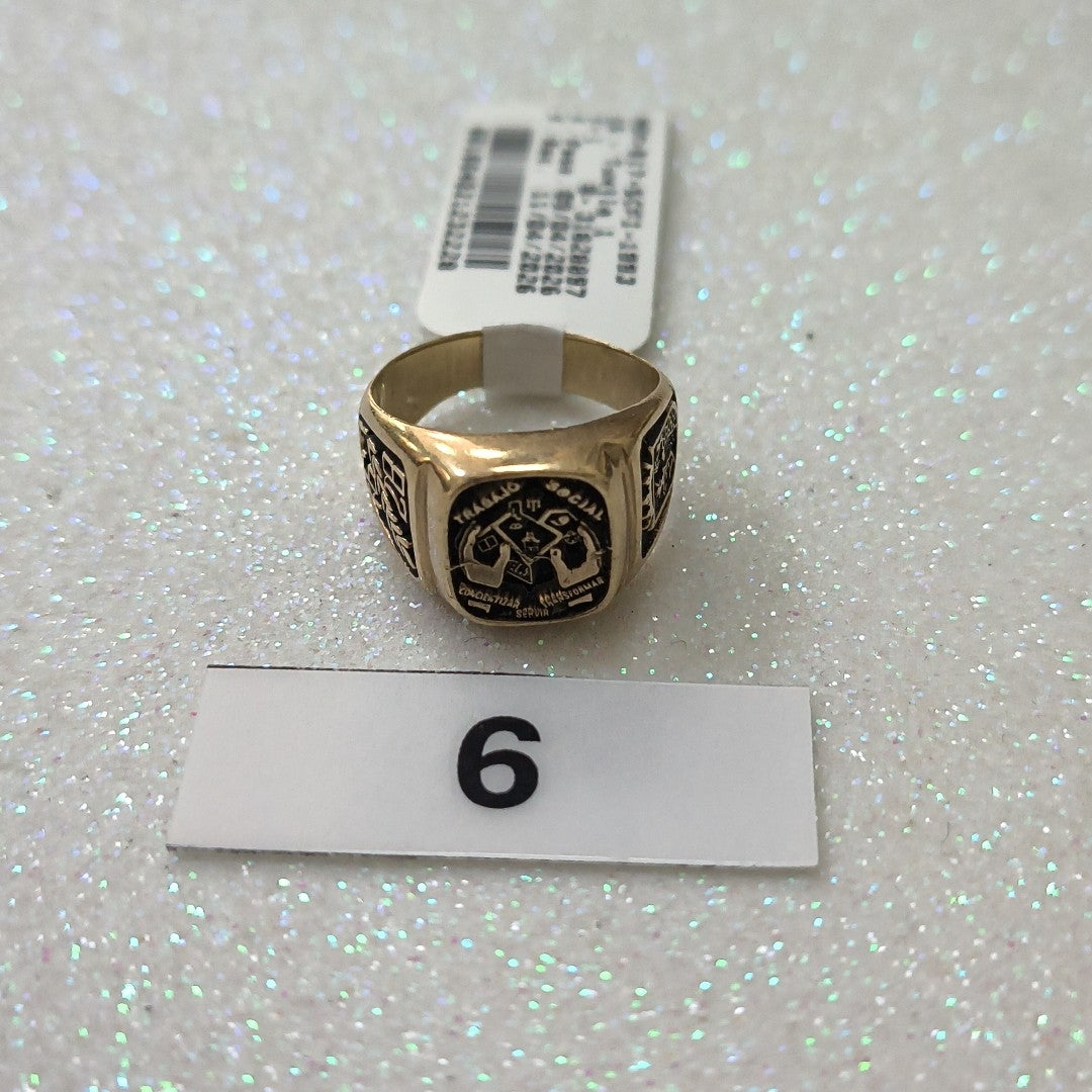 ANILLO DE GRADUACIÓN ORO 8 K 4,00 GRMS (SEMINUEVO)