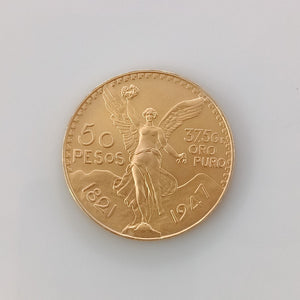 Moneda Centenario Cincuenta Pesos Oro Mexicano 21.6K