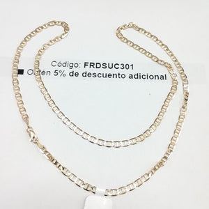CADENAS TEJIDO MARINERA ORO 14K 55 CM 7.9 GR (NUEVO)