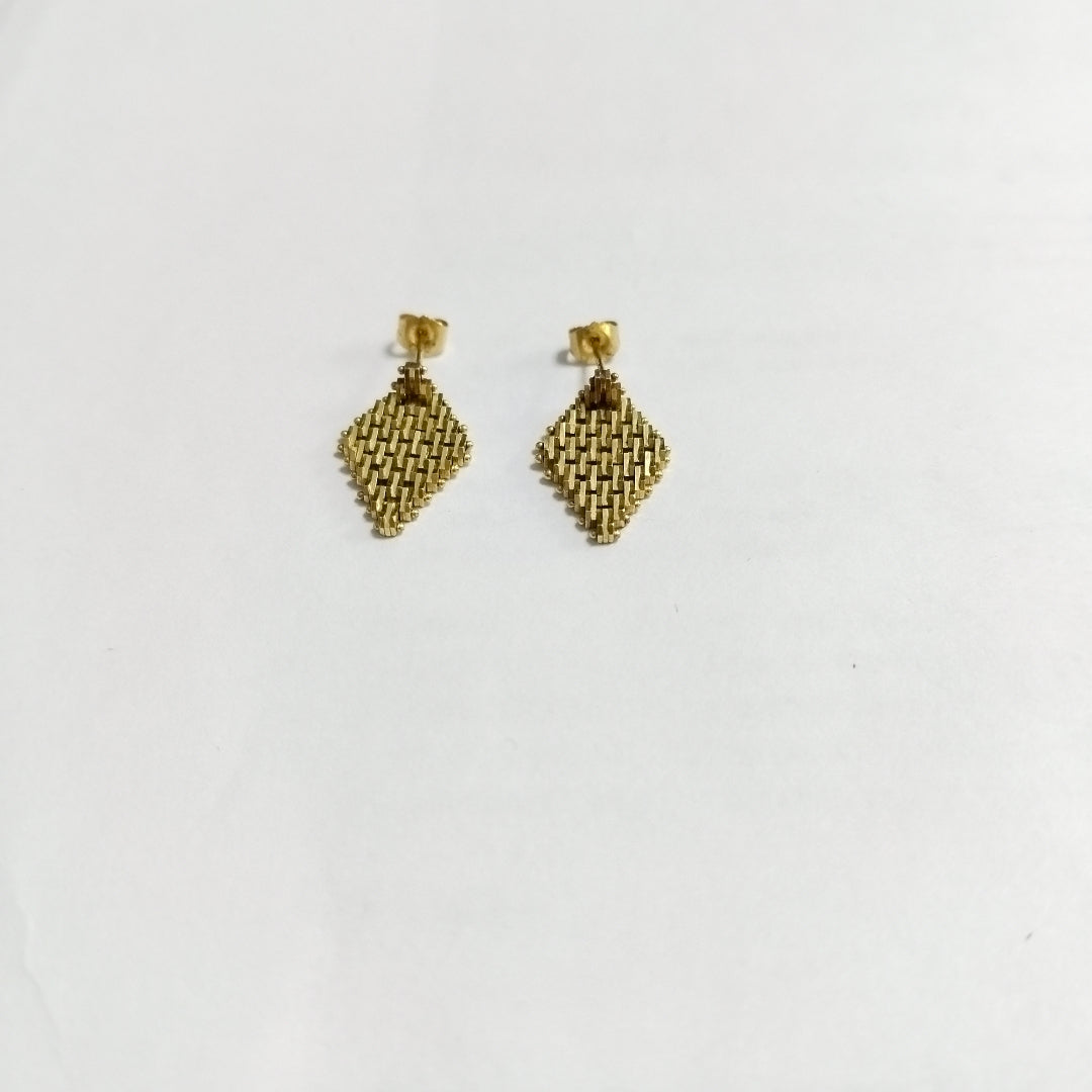 BROQUELES PAR ORO 14 K 4,10 GRMS (SEMINUEVO)