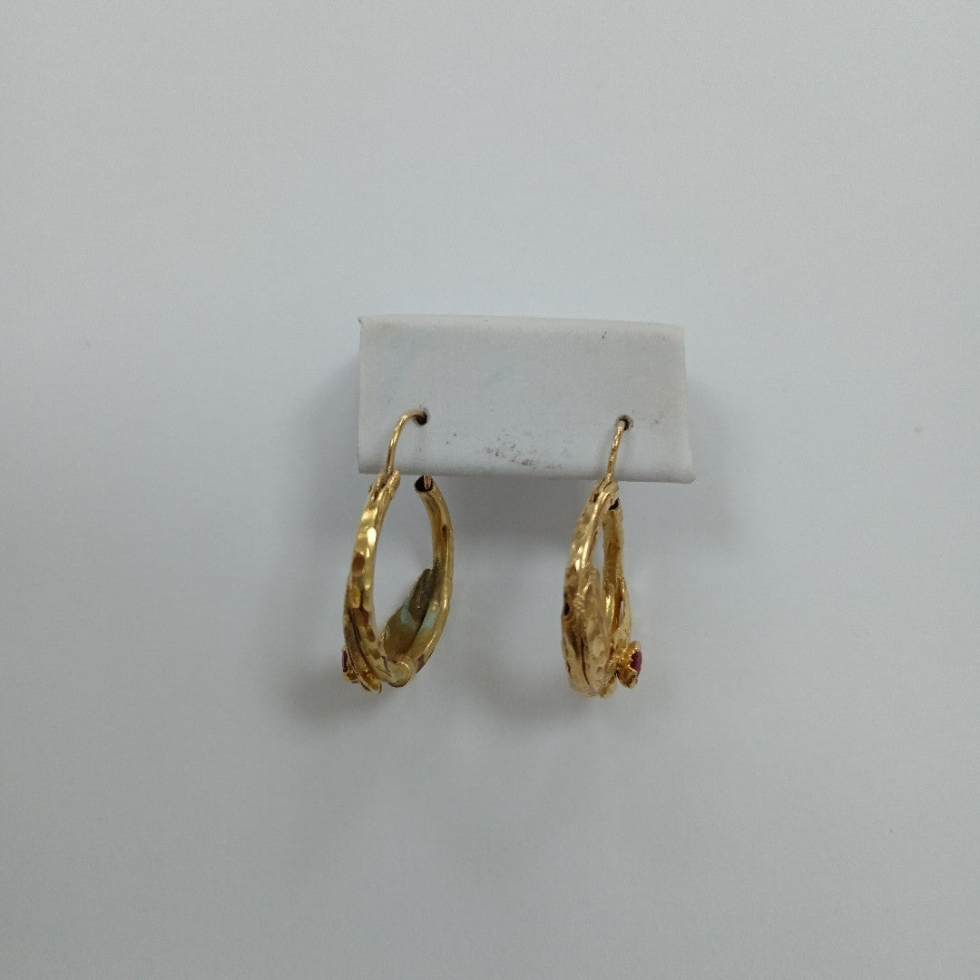 ARETES PAR ORO 10 K 3.2 GRMS (SEMINUEVO)