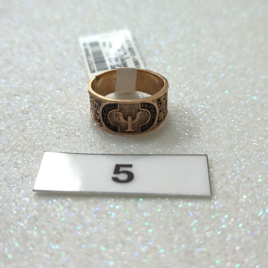 ANILLO DE GRADUACIÓN ORO 8 K 3,40 GRMS (SEMINUEVO)