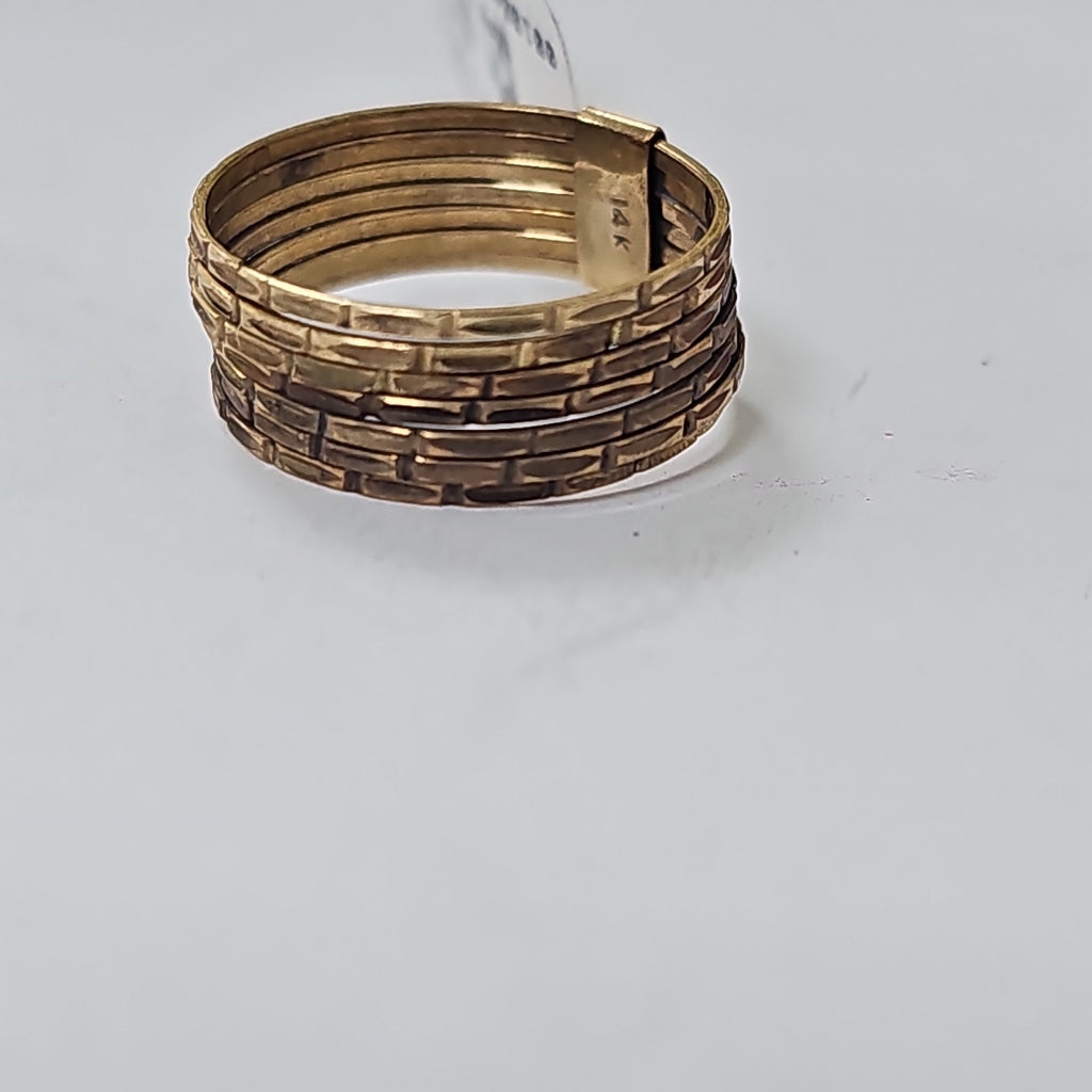 SEMANARIO DE ARGOLLAS ORO 14 K 3,20 GRMS (SEMINUEVO)