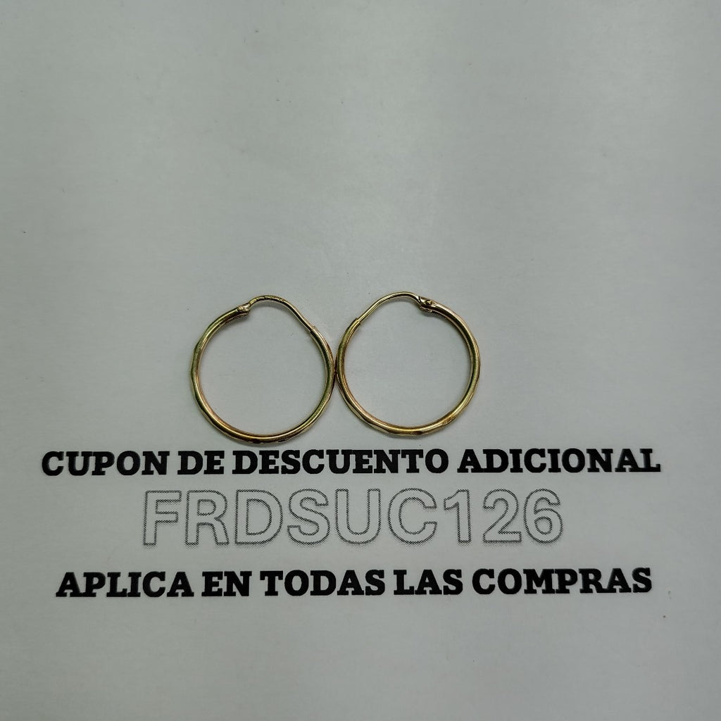 ARRACADAS PAR ORO 10 K 1 GRMS (SEMINUEVO)