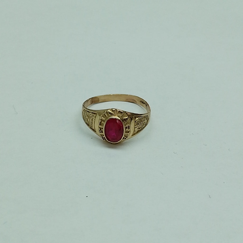 ANILLO DE GRADUACIÓN ORO 10 K 1.8 GRMS (SEMINUEVO)