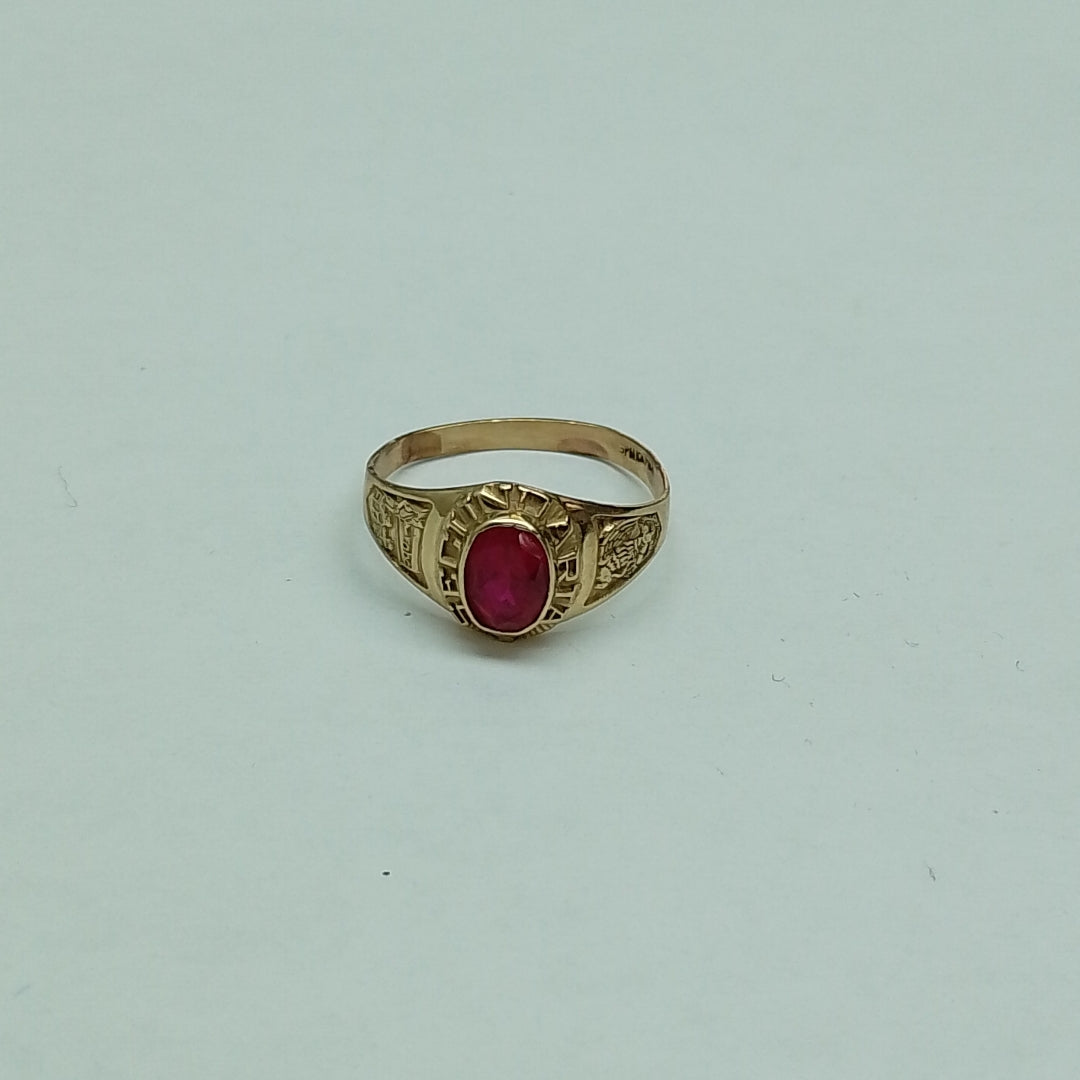 ANILLO DE GRADUACIÓN ORO 10 K 1.8 GRMS (SEMINUEVO)