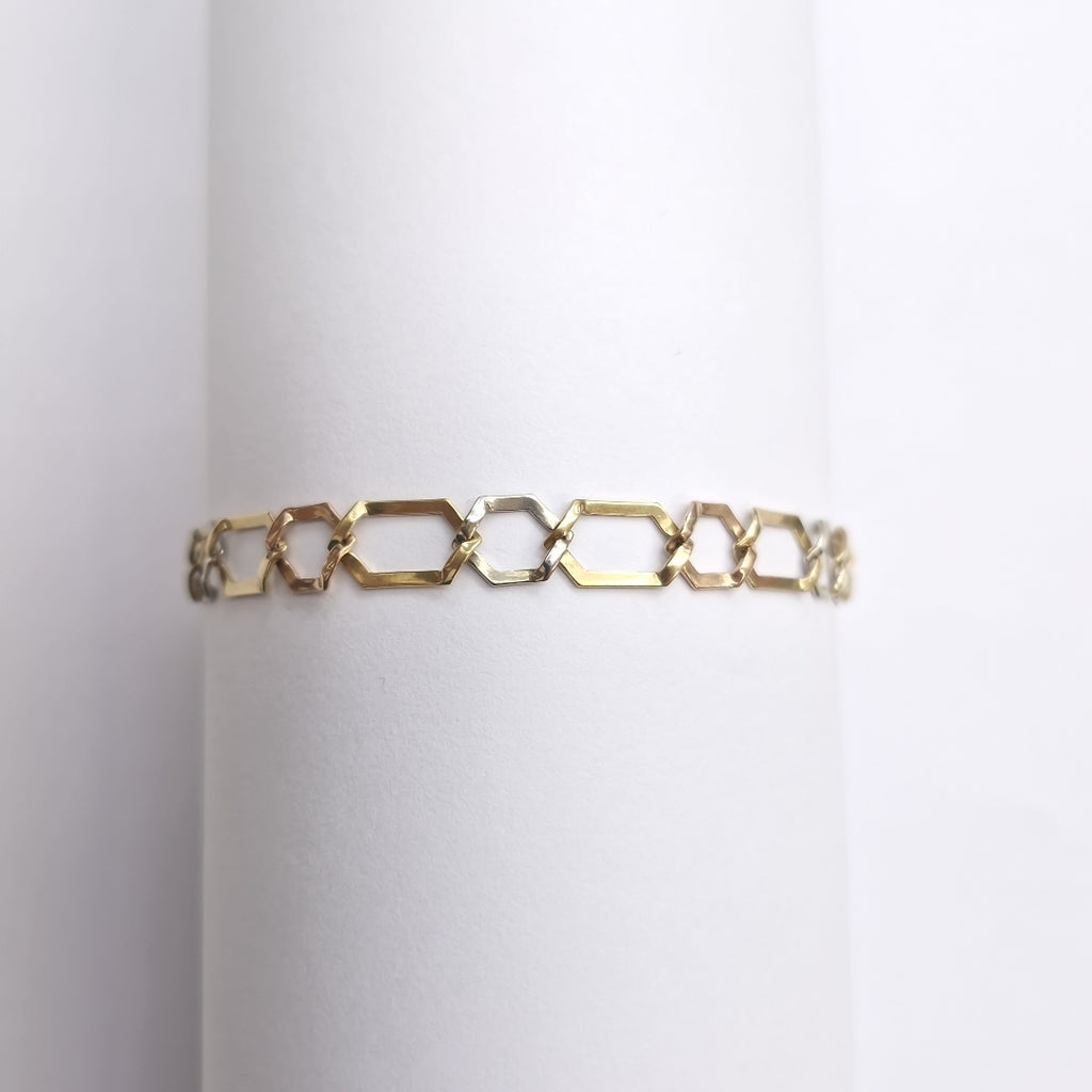 PULSERA ORO,ORO COMBINADO 14 K 5,60 GRMS (SEMINUEVO)
