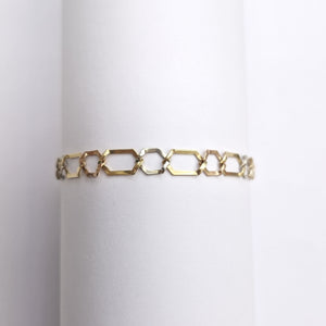 PULSERA ORO,ORO COMBINADO 14 K 5,60 GRMS (SEMINUEVO)