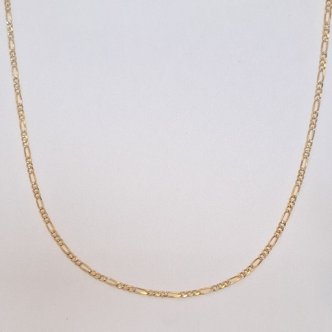 CADENAS TEJIDO 3X1 ORO 14K 55 CM 4.9 GR (NUEVO)
