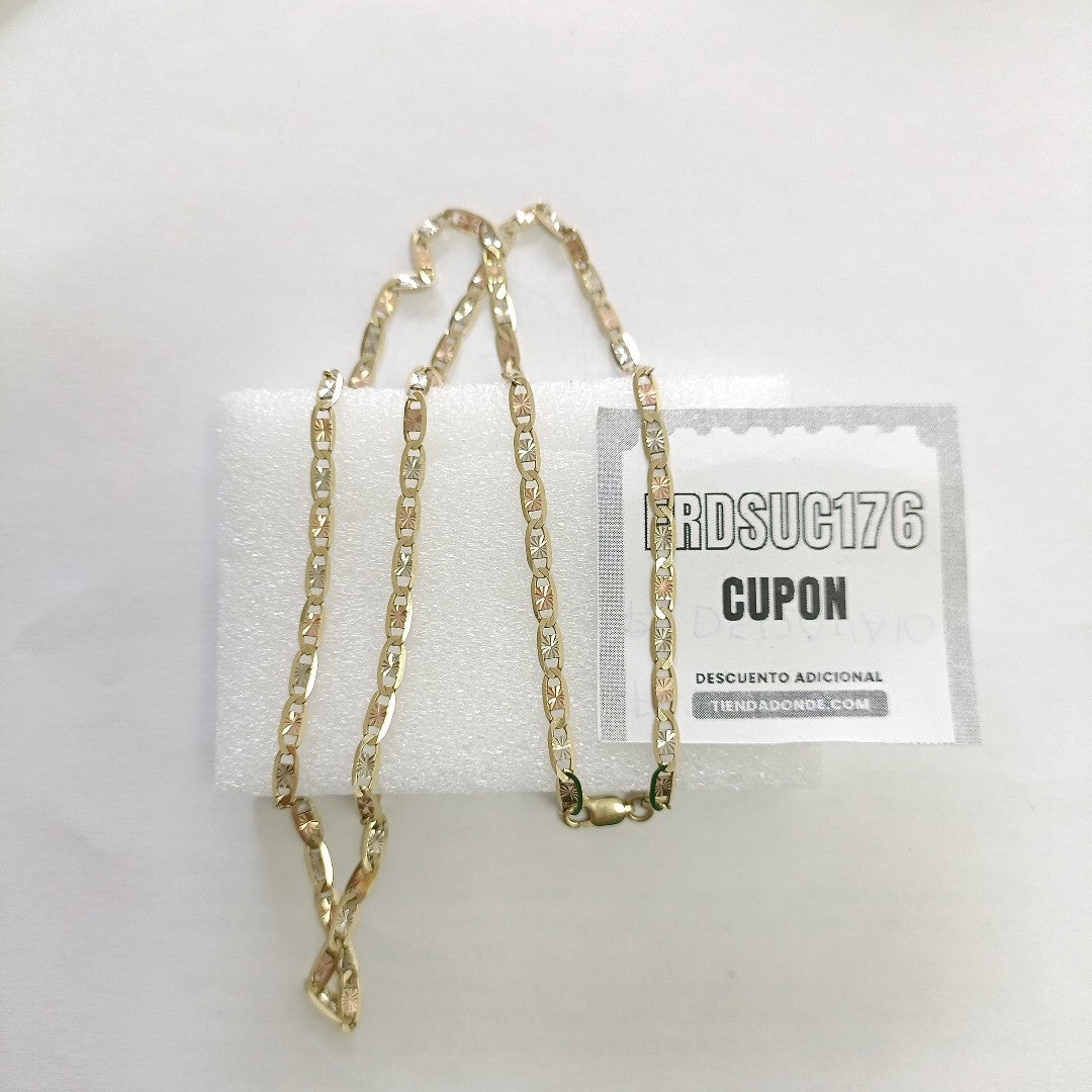 CADENA ORO COMBINADO 14 K 8,40 GRMS (SEMINUEVO)