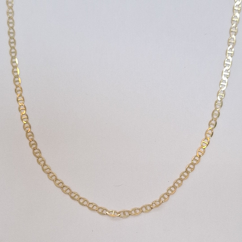 CADENAS TEJIDO MARINERA ORO 14K 55 CM 7.9 GR (NUEVO)