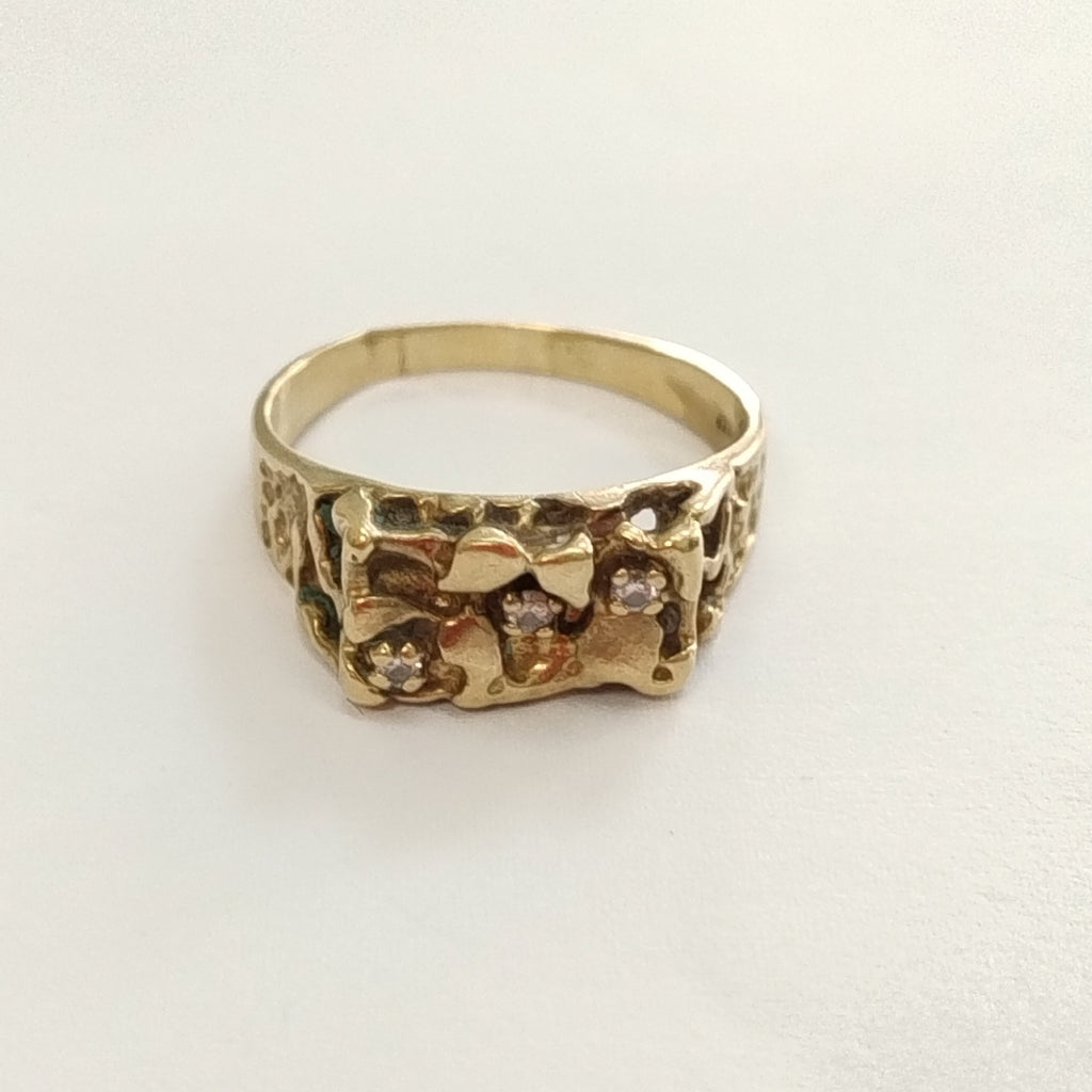ANILLO ORO 10 K 6,00 GRMS (SEMINUEVO)