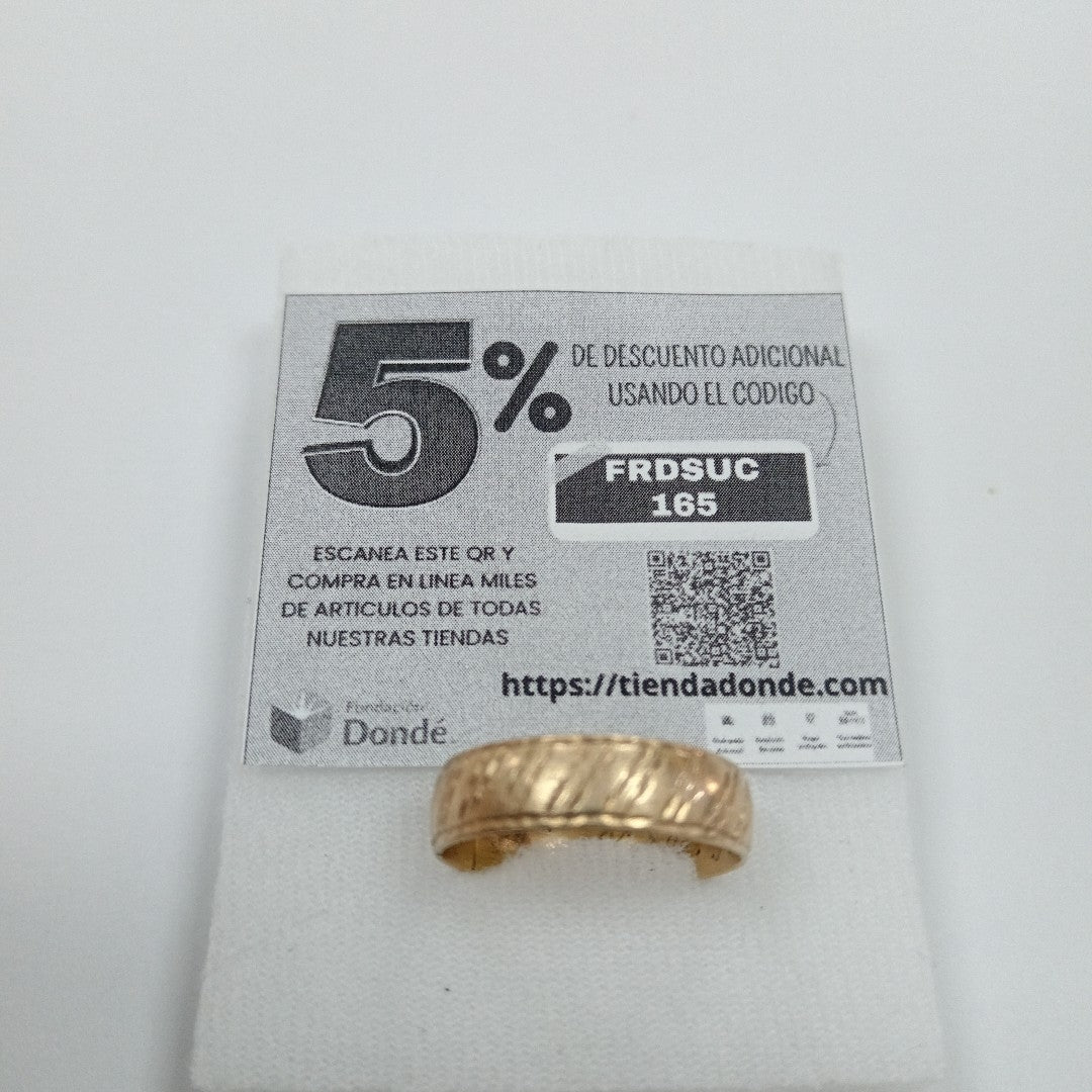 ARGOLLA ORO 14 K 5.4 GRMS (SEMINUEVO)
