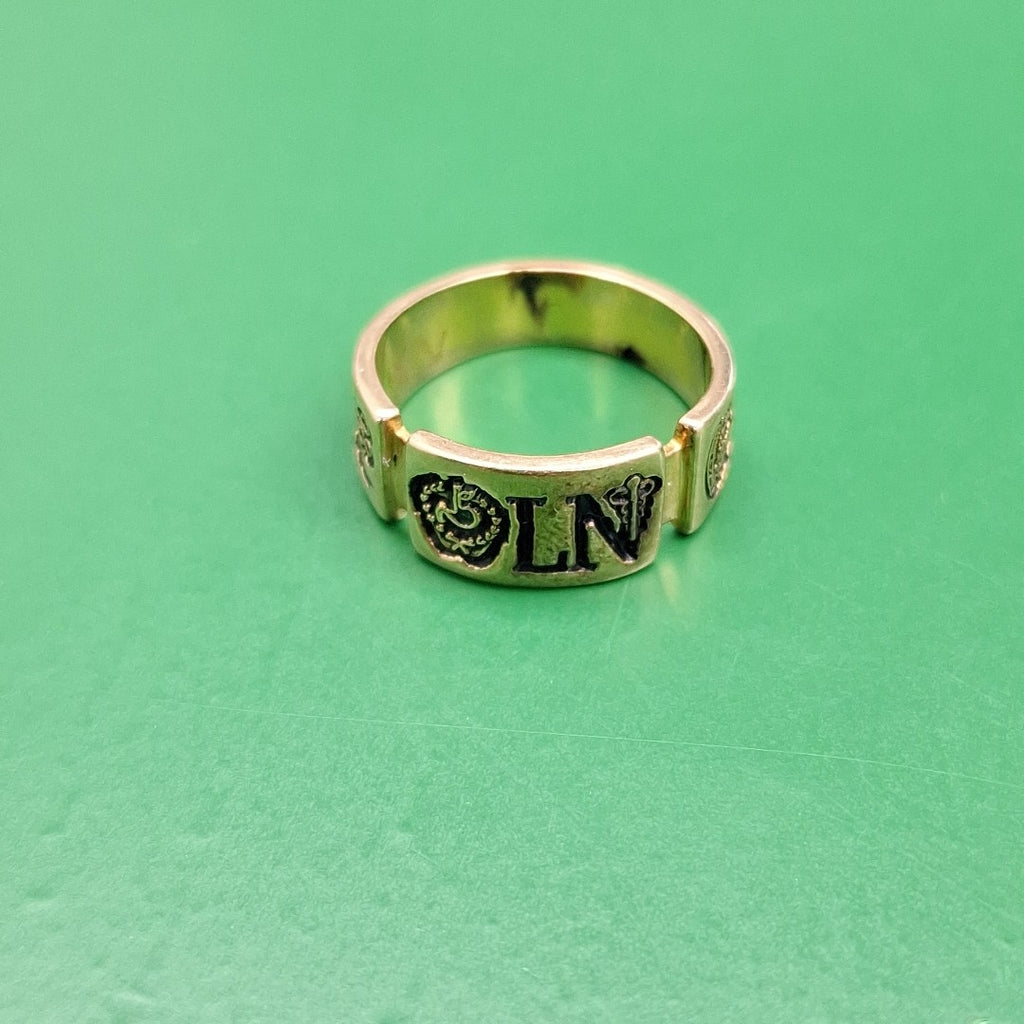 ANILLO CONMEMORATIVO ORO 14 K 5,20 GRMS (SEMINUEVO)