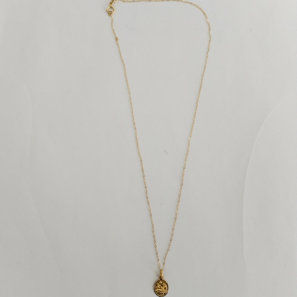 CADENA, DIJE ORO 14 K 1.5 GRMS (SEMINUEVO)