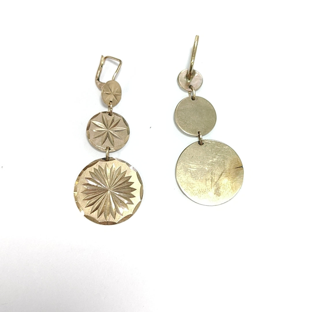 ARETES PAR ORO 10 K 6.4 GRMS (SEMINUEVO)