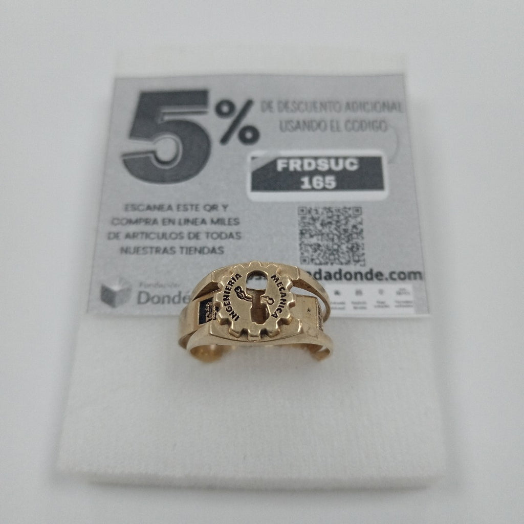 ANILLO DE GRADUACIÓN ORO 14 K 7 GRMS (SEMINUEVO)