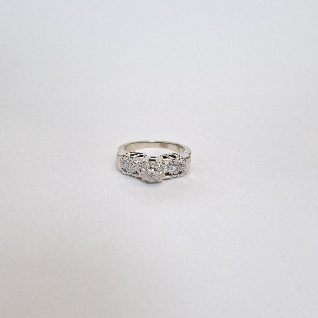 ANILLITO ORO BLANCO 18 K 4,60 GRMS (SEMINUEVO)