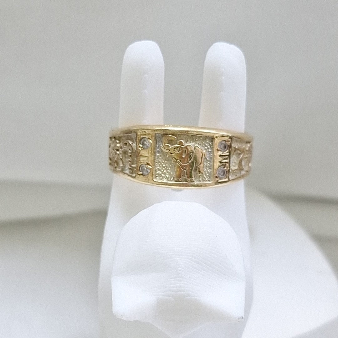 ARGOLLA DE LA SUERTE ORO 14 K 4.4 GRMS (SEMINUEVO)