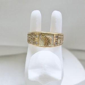 ARGOLLA DE LA SUERTE ORO 14 K 4.4 GRMS (SEMINUEVO)