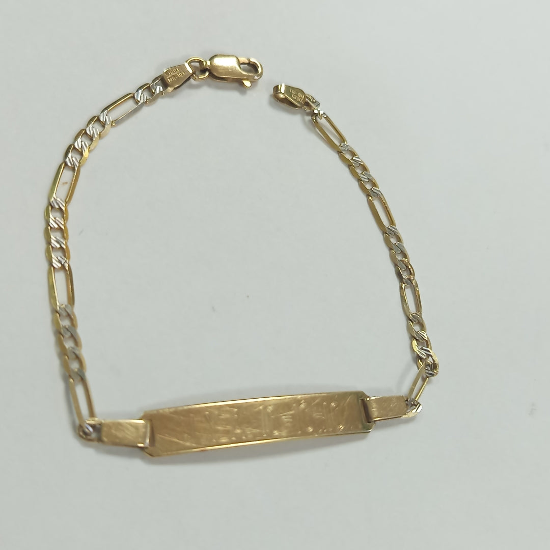 ESCLAVA ORO, RODIADO 10 K 3.6 GRMS (SEMINUEVO)