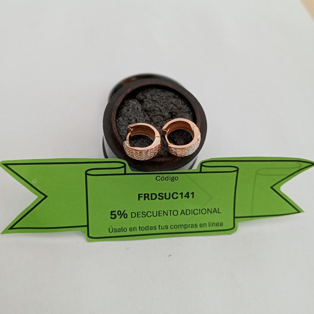 ARRACADAS PAR ORO 10 K 1.2 GRMS (SEMINUEVO)