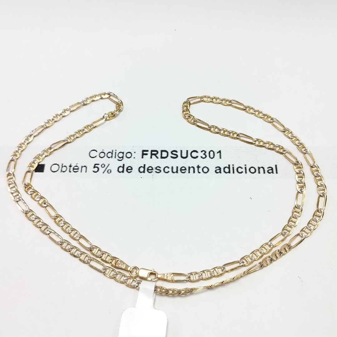 CADENA TEJIDO 3X1 8.5G 55 CM (NUEVO)