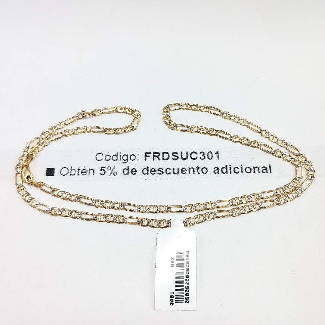 CADENA TEJIDO 3X1 8.6G 55 CM (NUEVO)