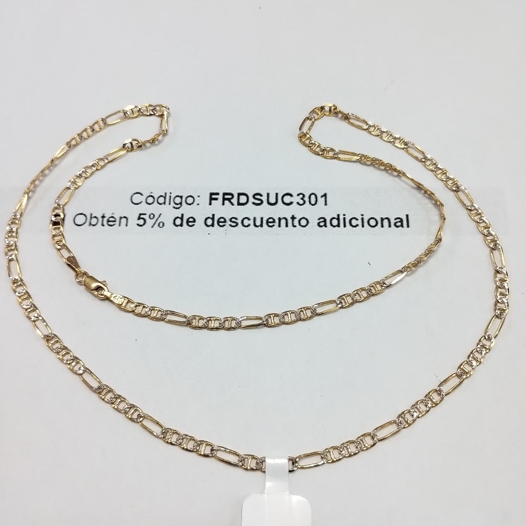 CADENA TEJIDO 3X1 8.5G 55 CM (NUEVO)