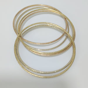 SEMANARIO DE PULSERAS ORO COMBINADO 14 K 27.8 GRMS (SEMINUEVO)