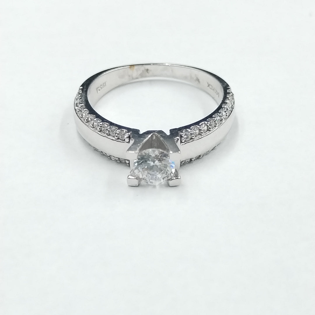 ANILLITO ORO BLANCO 14 K 2.7 GRMS (SEMINUEVO)