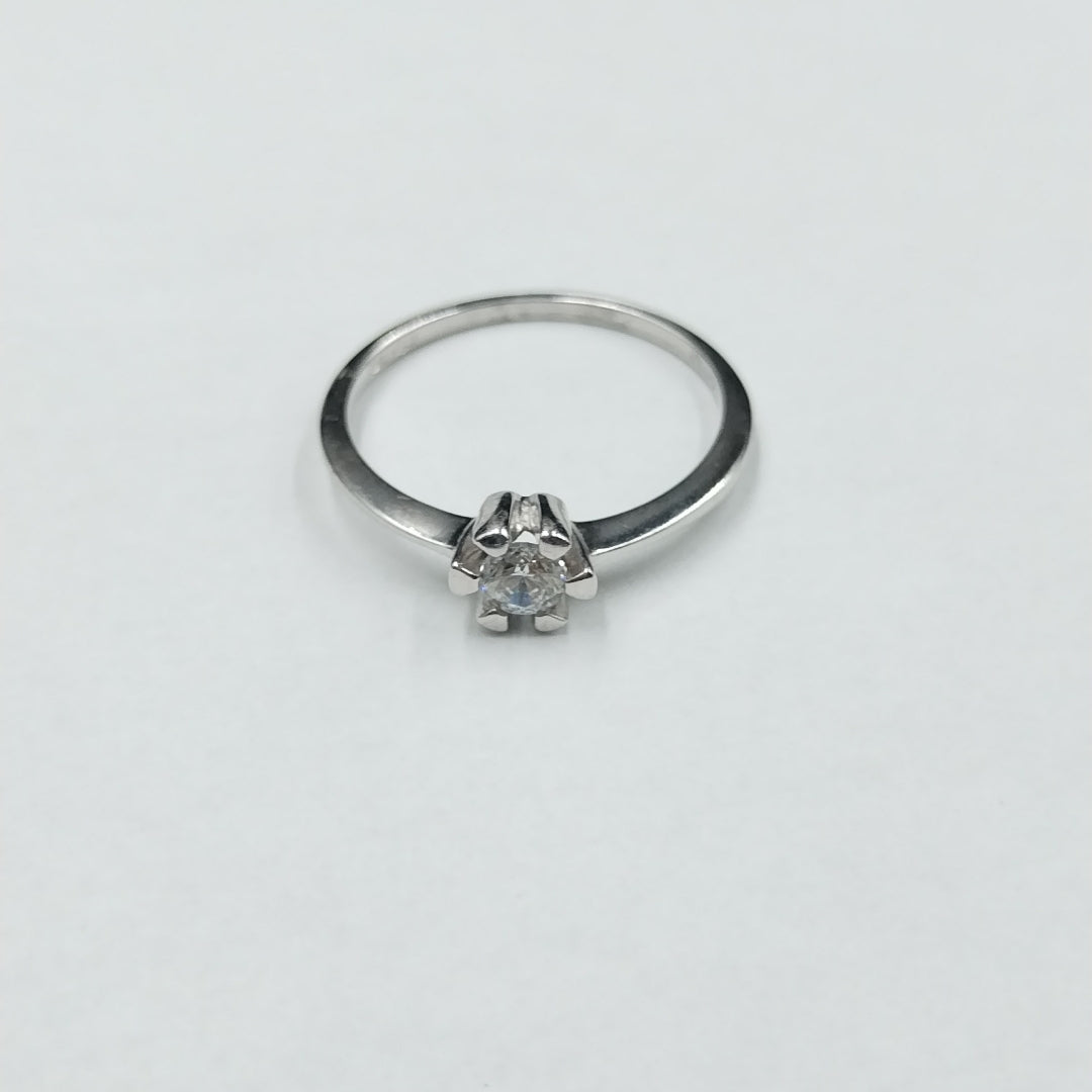 ANILLITO ORO BLANCO 14 K 1.3 GRMS (SEMINUEVO)