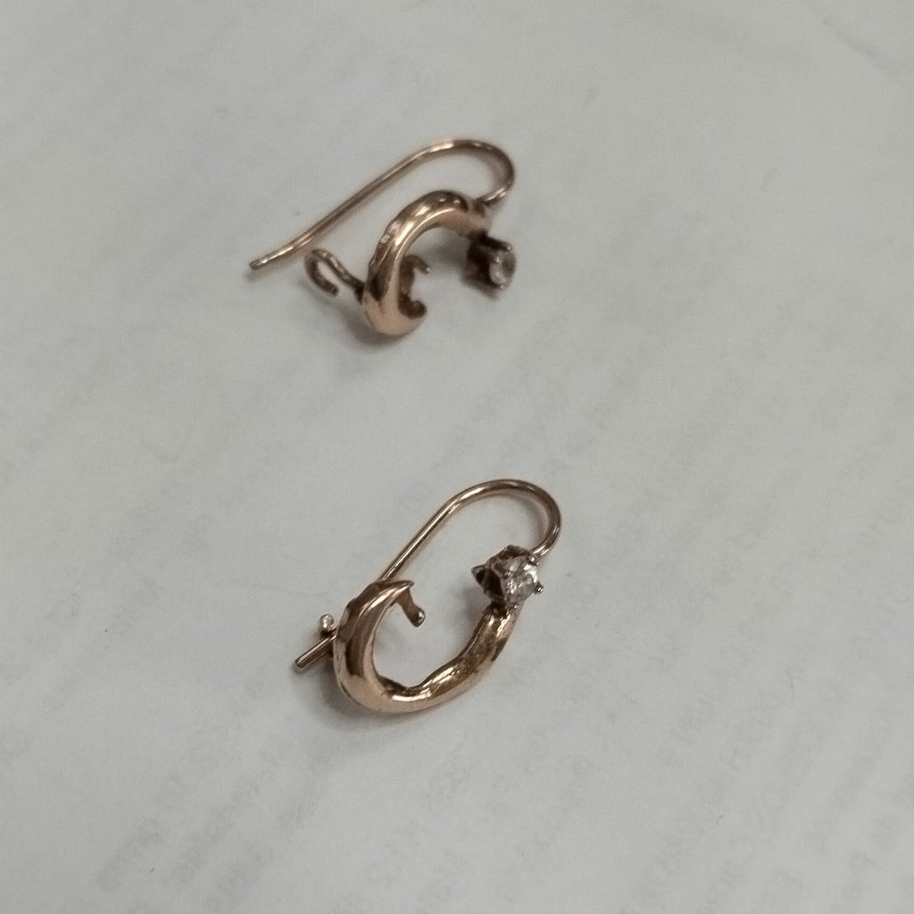 ARETES PAR ORO 8 K 1,20 GRMS (SEMINUEVO)