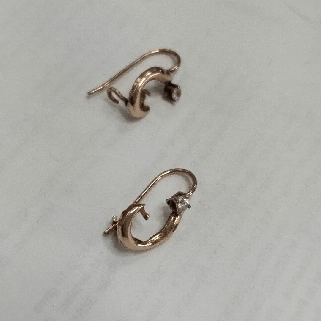 ARETES PAR ORO 8 K 1,20 GRMS (SEMINUEVO)