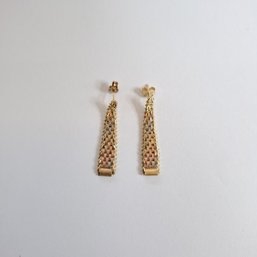 BROQUELES PAR ORO 14 K 4,30 GRMS (SEMINUEVO)