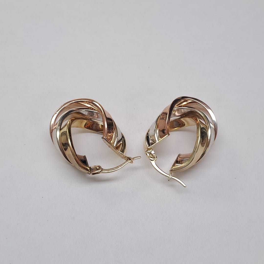 ARRACADAS PAR ORO COMBINADO 10 K 3,40 GRMS (SEMINUEVO)